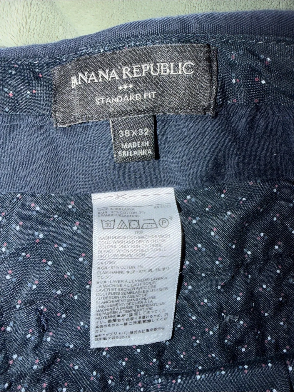 Banana Republic Navy Straight Chinos